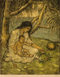 Hawaiian Mother and Child